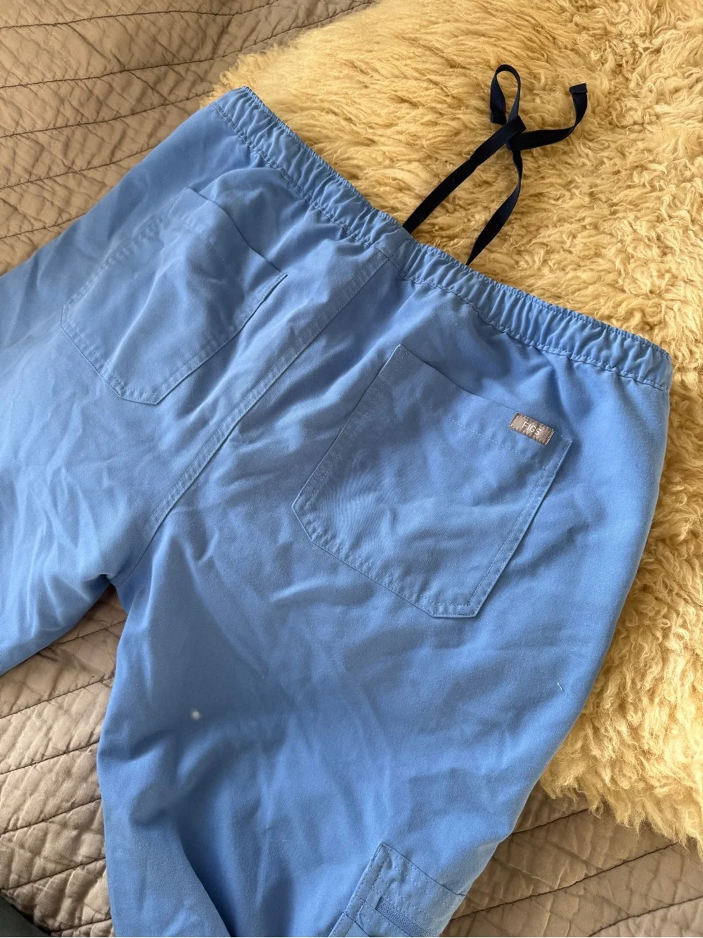 Figs Men's Cairo Straight-Leg Scrub Pant Ceil Blue Large Tall